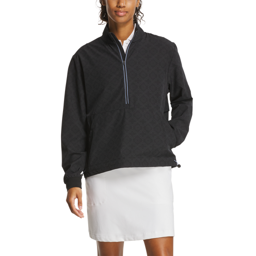 Half-Zip Woven Printed Anorak