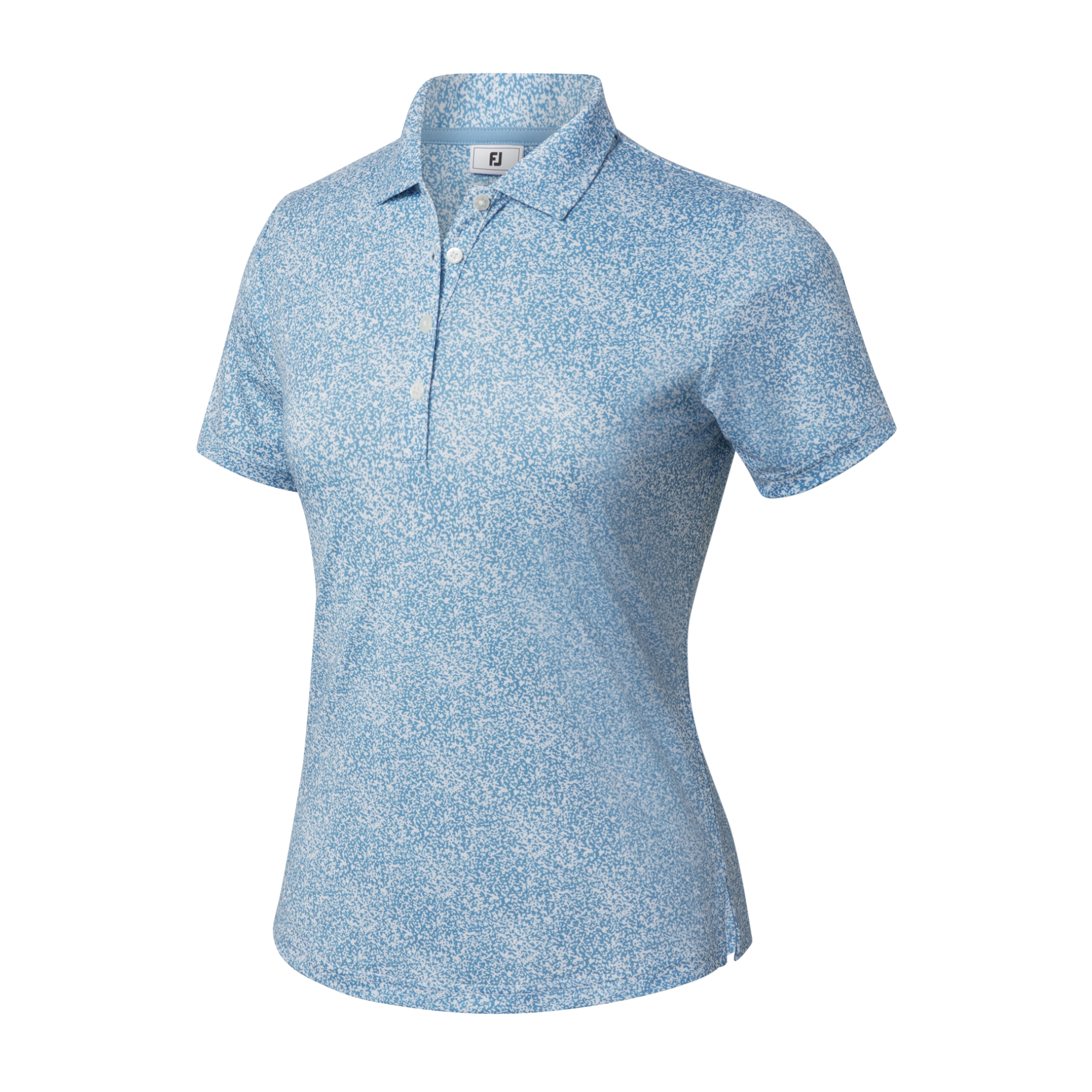Stretch Lisle Speckle Short Sleeve Print Shirt