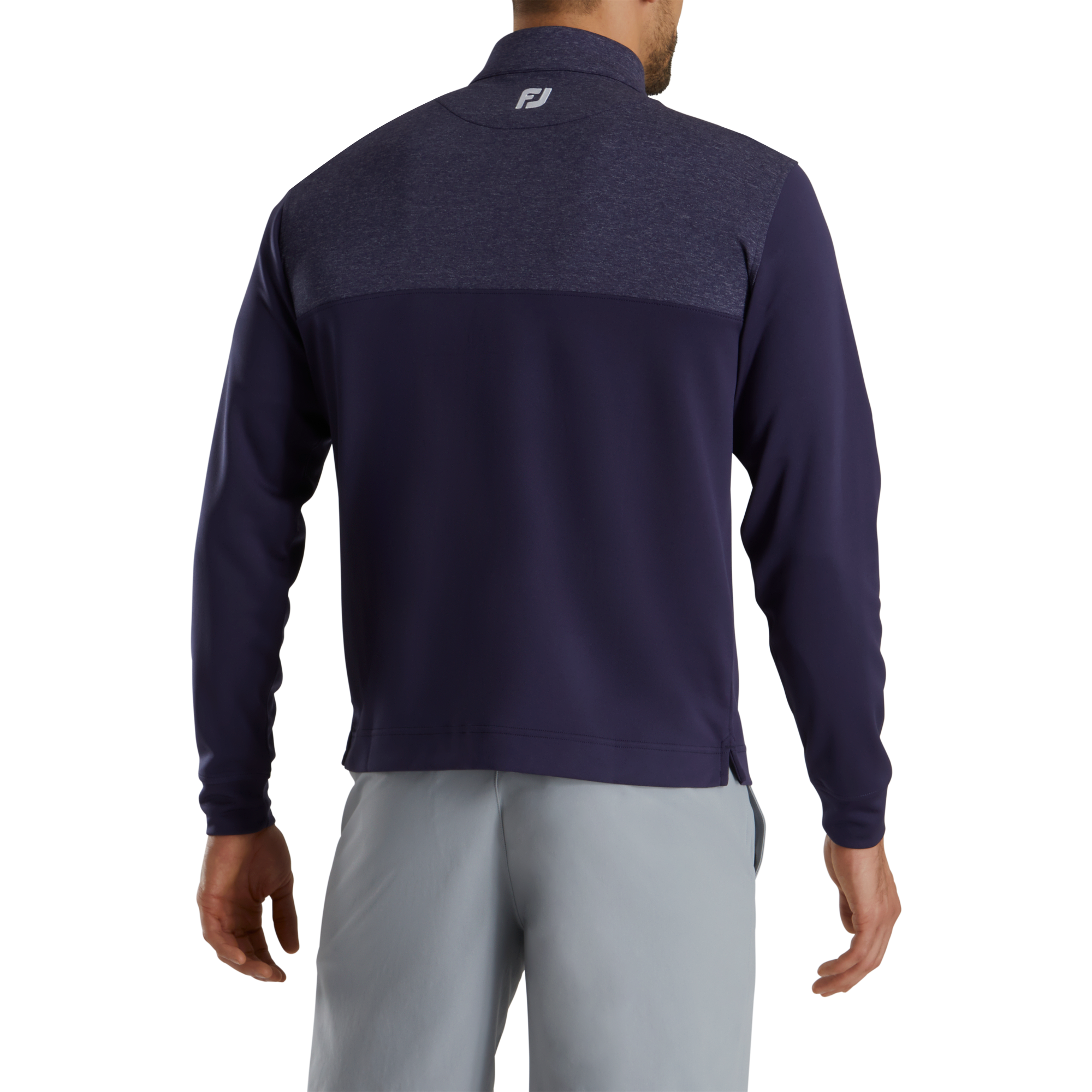 Heather Yoke Half-Zip Mid-Layer