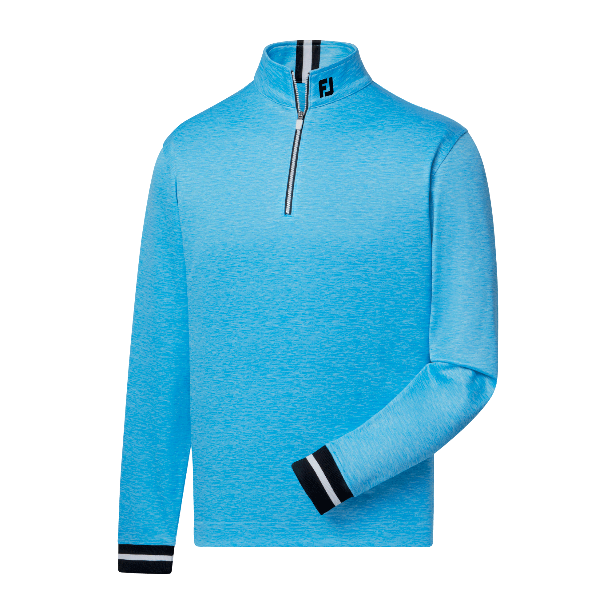 Ribbed Quarter-Zip Flatback