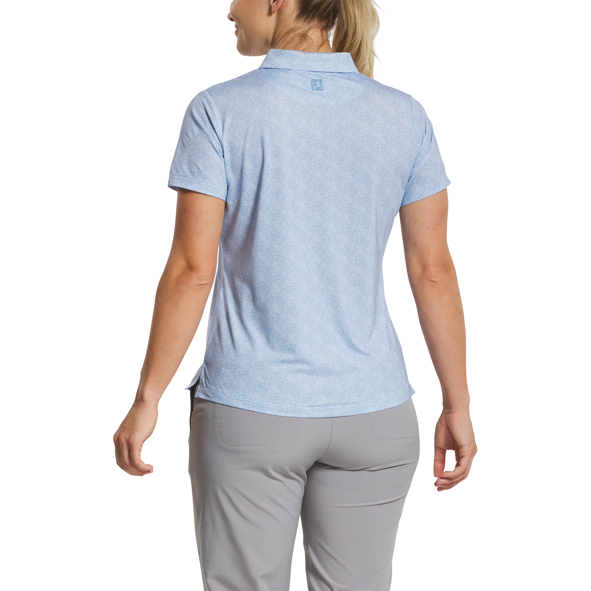 Stretch Lisle Speckle Short Sleeve Print Shirt