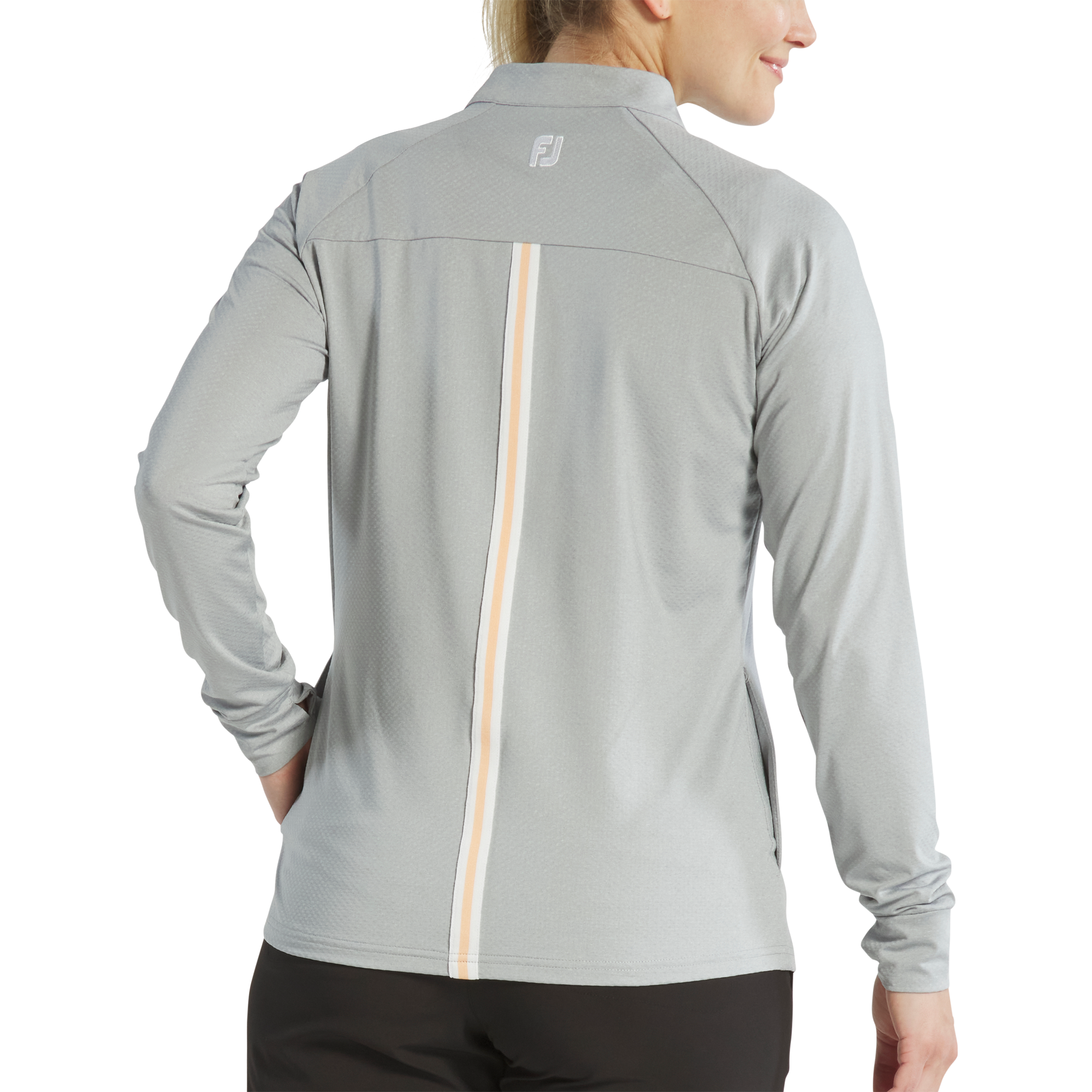 1/4 Zip Dot Jacquard Midlayer