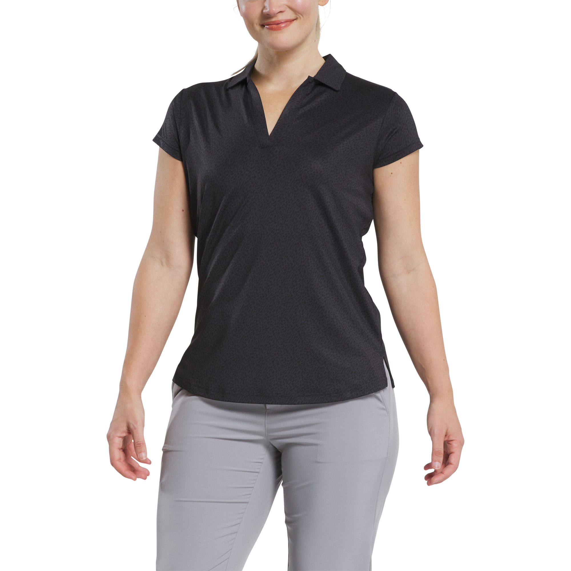 Cap Sleeve Print Shirt