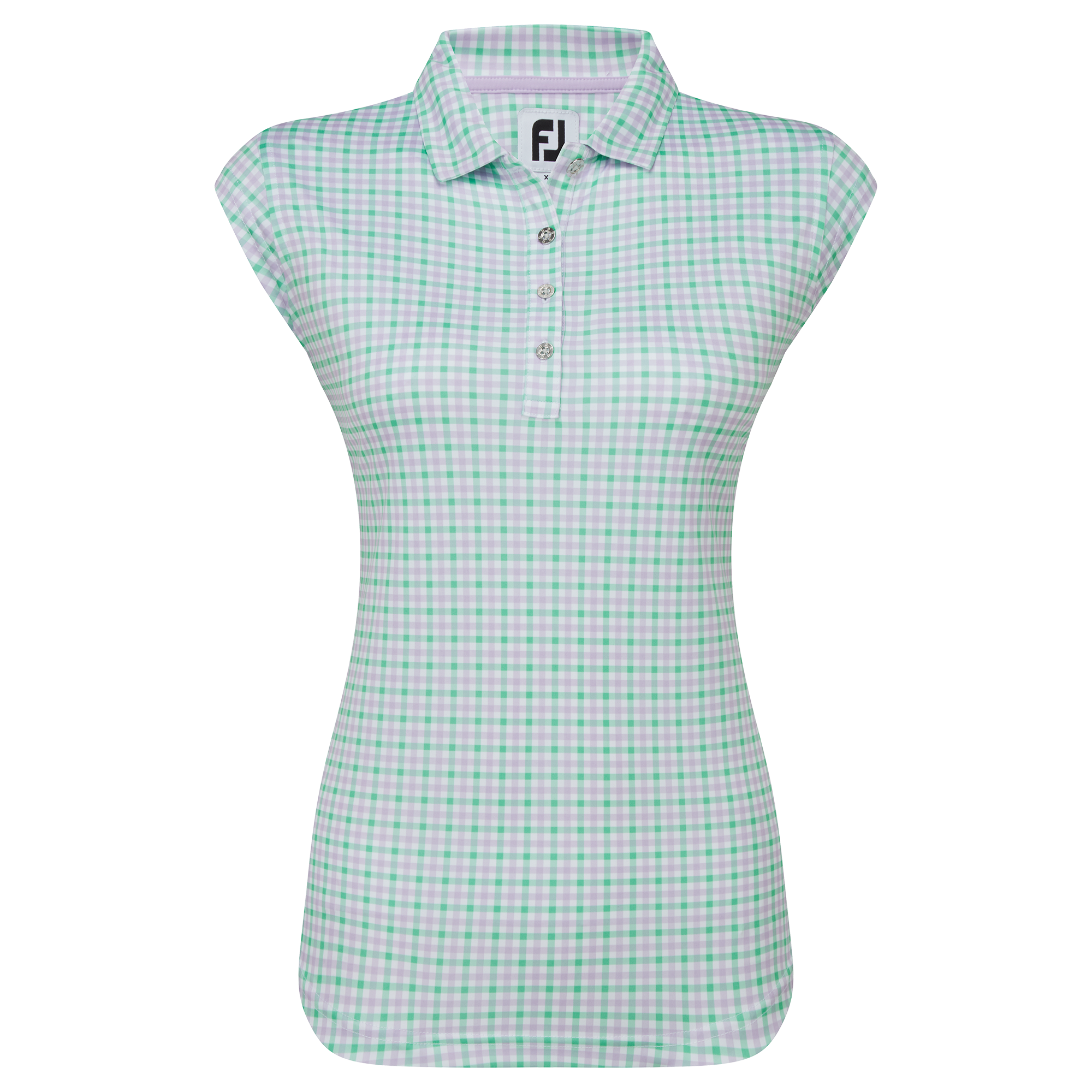 Cap Sleeve Interlock Print Shirt