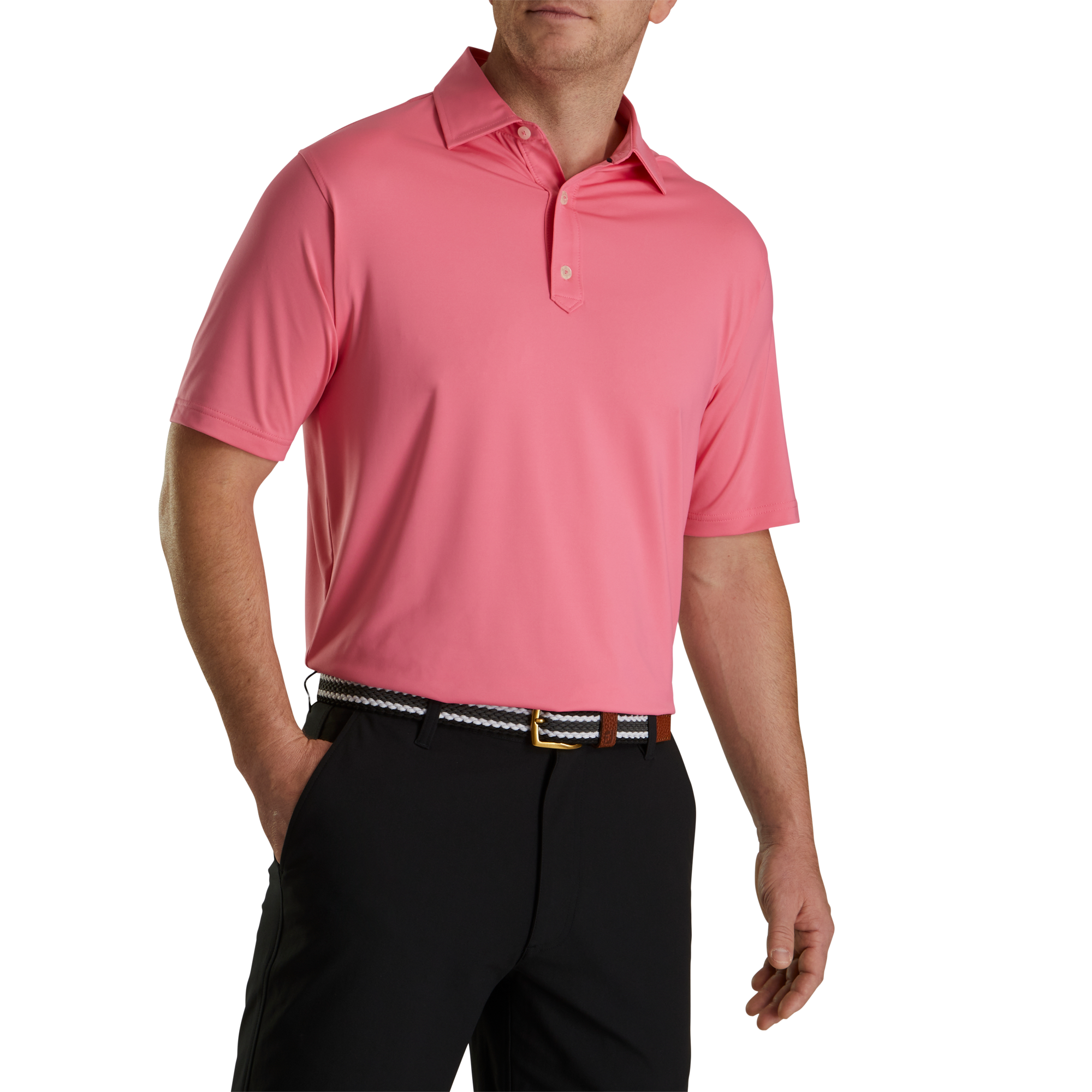 Solid Lisle Set On Placket