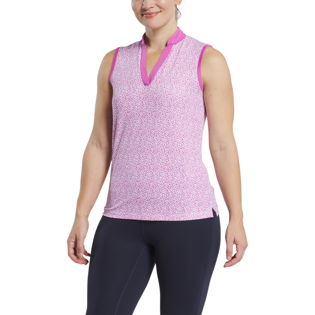 Open Placket Sleeveless Shirt