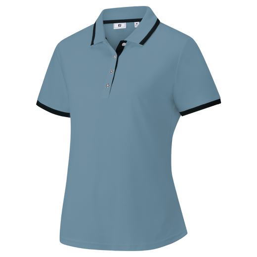 Stretch Pique Solid w/Trim