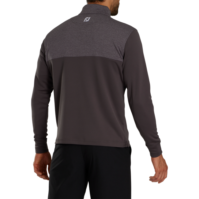 Heather Yoke Half-Zip Mid-Layer