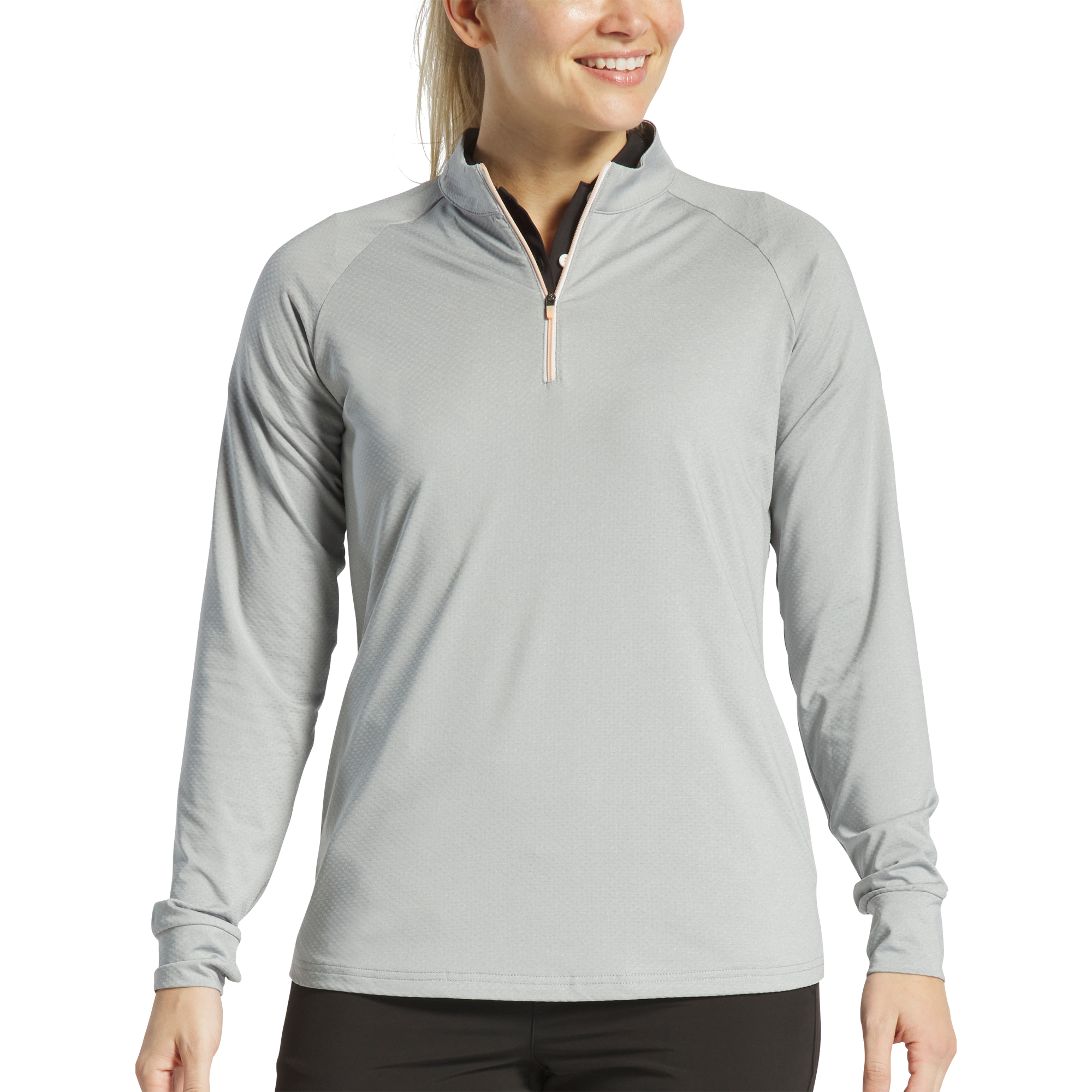 1/4 Zip Dot Jacquard Midlayer
