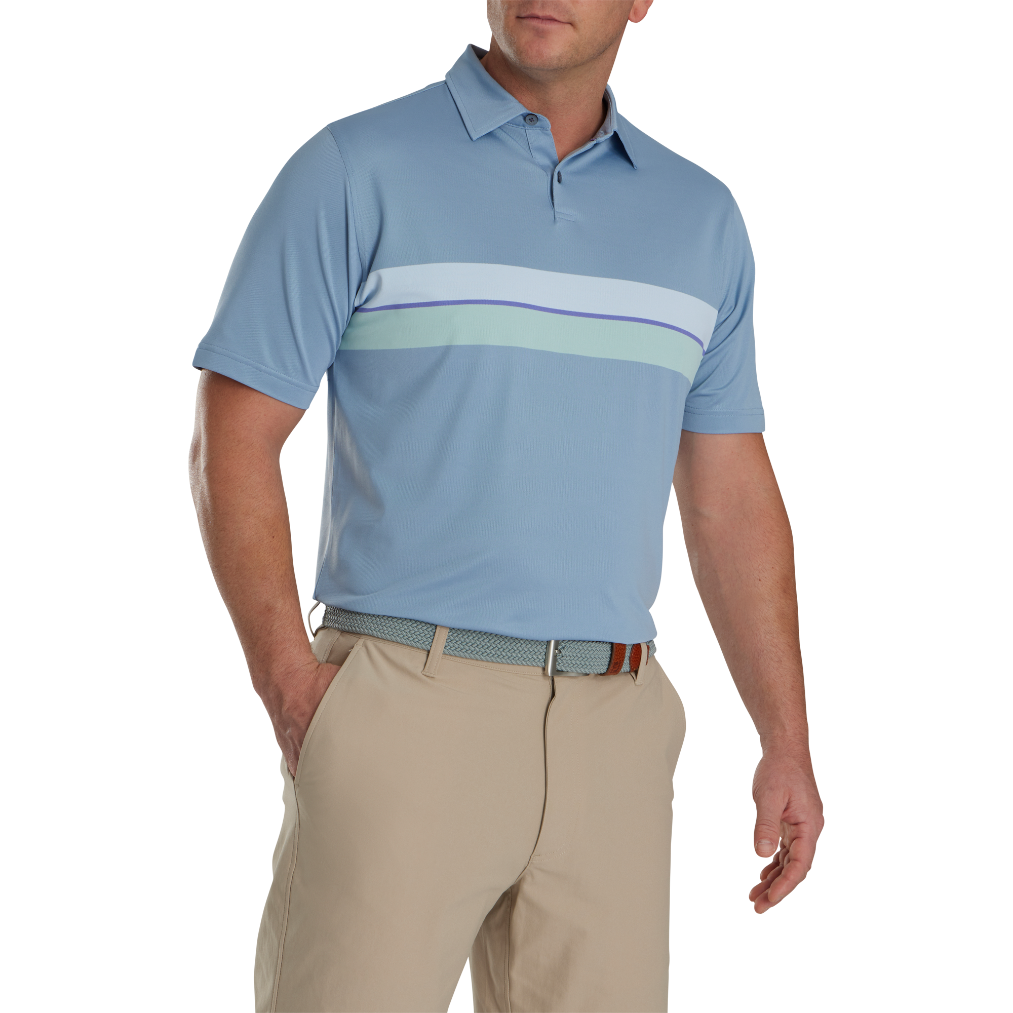 Double Chest Band Pique