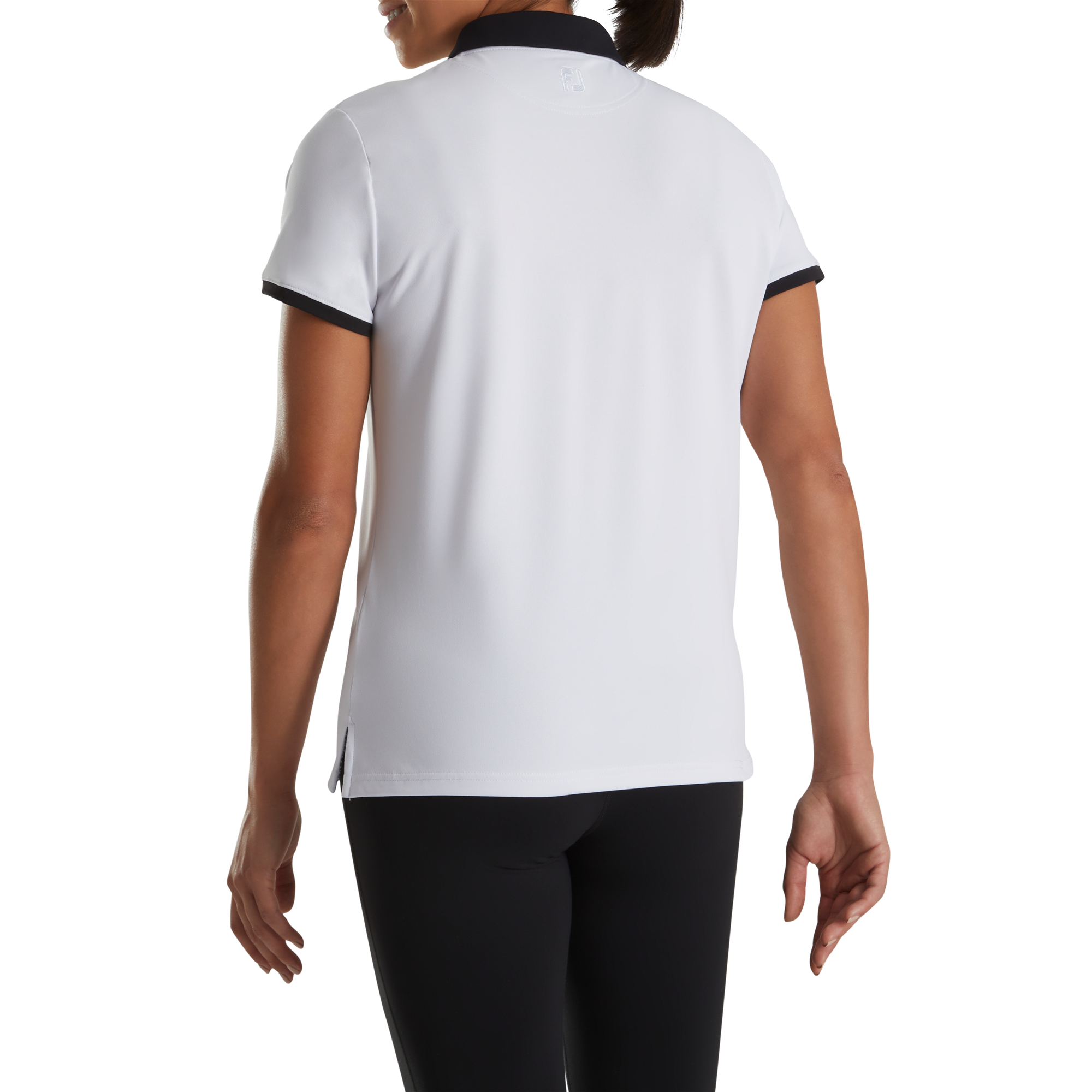 Houndstooth Print Trim Shirt Women