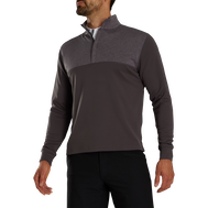 Heather Yoke Half-Zip Mid-Layer